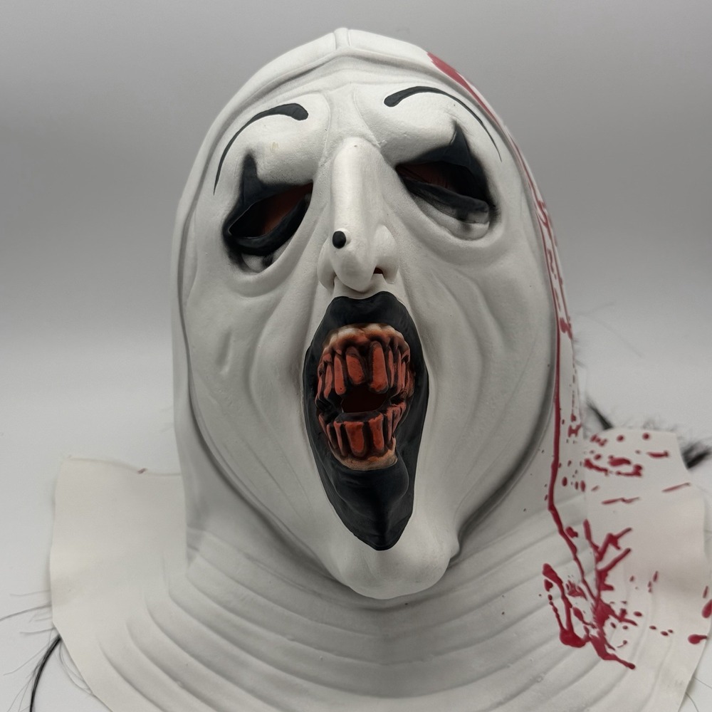 Scary Bloody Horror Latex Full Head Mask Adult Halloween Costume Creepy Teeth
